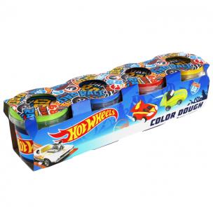 Opakowanie Masa plastyczna Hot Wheels 4 pojemniki