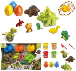 Opakowanie Masa plastyczna z foremkami dinozaury