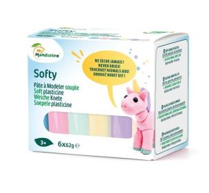 Opakowanie Masa softy 62g x 6 kolorów pastelowych