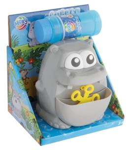 Opakowanie Maszyna do baniek mydlanych Hippi, zawierająca roztwór 50 ml, 3 rodz.