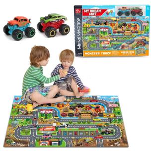 Opakowanie Mata podłogowa z ulicami 120x80cm + resoraki