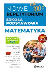Okładka książki Matematyka. Nowe Repetytorium. Szkoła podstawowa. Klasa 7-8 wyd.2025