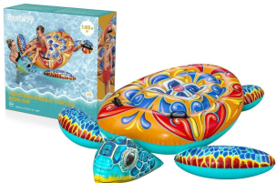 Materac dmuchany żółw 183x173cm. Wydawca: Bestway. Multiszop.pl Opakowanie Materac dmuchany żółw 183x173cm