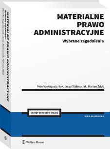 Okładka książki Materialne prawo administracyjne. Wybrane zagadnienia