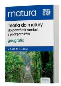Okładka książki Matura 2025 Geografia Teoria do matury Vadem. ZR