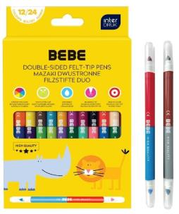 Opakowanie Mazaki dwustronne 12/24 kol Bebe Kids