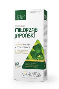 Zdjęcie produktu Medica Herbs Miłorząb japoński 60kaps
