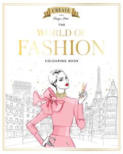 Okładka książki Megan Hess. The World of Fashion Colouring Book