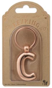 Opakowanie Metalowy brelok do kluczy litera C Keyring