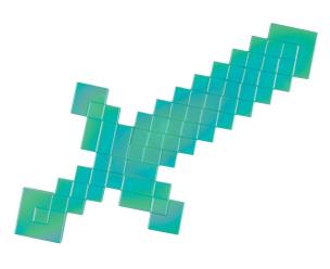 Opakowanie Miecz Minecraft diamentowy