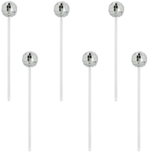 Opakowanie Mieszadełko Disco ball 20cm 6szt