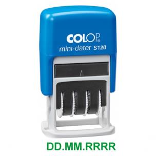 Opakowanie MINI DATOWNIK S120 CYFROWY Z OSŁONĄ PRZED BRUDZENIEM PALCÓW - PODUSZKA: ZIELONA