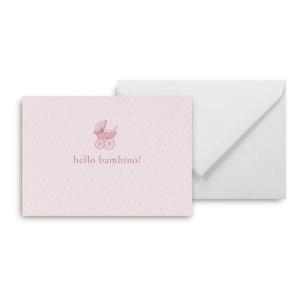 Opakowanie Mini kartka hello bambino pink