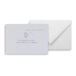 Opakowanie Mini kartka Urodziny marzec