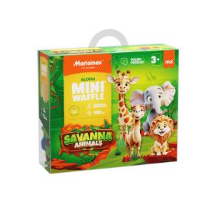 Opakowanie Mini Waffle 100el Animals Sawanna