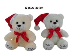 Opakowanie Miś świąteczny 20cm MIX