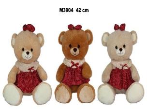 Opakowanie Miś w sukience 42cm MIX