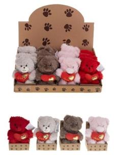 Opakowanie Miś z sercem 11,5cm mix ROZETTE