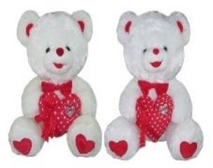 Opakowanie Miś z sercem 30cm MIX