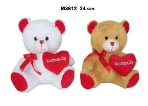 Opakowanie Misie z serduszkiem 24cm MIX