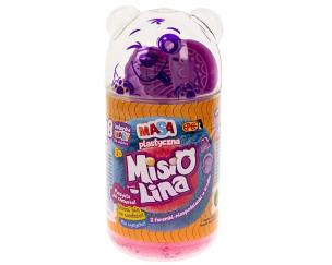 Misiolina masa plastyczna 2x50g + 2 foremki. Wydawca: EPEE. Multiszop.pl Opakowanie Misiolina masa plastyczna 2x50g + 2 foremki