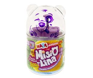 Misiolina Masa plastyczna niebieska 60g + foremka. Wydawca: EPEE. Multiszop.pl Opakowanie Misiolina Masa plastyczna niebieska 60g + foremka