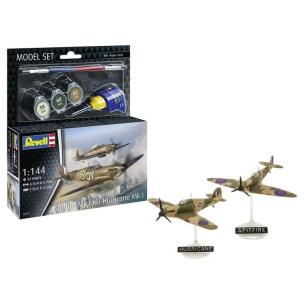 Model Set Spitfire Mk.Ia & Hurricane Mk.I. Wydawca: Revell. Multiszop.pl Opakowanie Model Set Spitfire Mk.Ia & Hurricane Mk.I