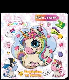 Okładka książki Moje Jednorożce. Książka z puzzlami