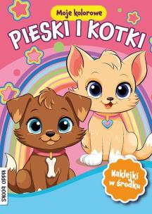 Okładka książki Moje kolorowe. Pieski i kotki