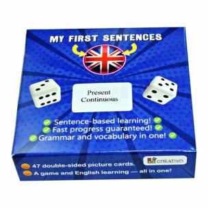 Moje pierwsze zdania po angielsku (PRESENT CONTINUOUS). Autor: Dwornik Paweł. Multiszop.pl Okładka książki Moje pierwsze zdania po angielsku (PRESENT CONTINUOUS)