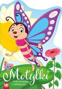 Okładka książki Motylki. Kolorowanka z naklejkami