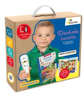 Mówiąca książka interaktywna „Dookoła świata. Wyszukaj i policz”. Autor: Giordano Marzia. Multiszop.pl Okładka książki Mówiąca książka interaktywna „Dookoła świata. Wyszukaj i policz”