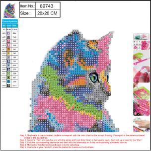 Mozaika diamentowa 5D kit 20x20 cm CAT 89743 CENTRUM. Wydawca: Panta Plast. Multiszop.pl Opakowanie Mozaika diamentowa 5D kit 20x20 cm CAT 89743 CENTRUM