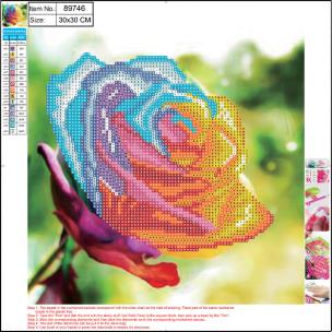Mozaika diamentowa 5D kit 30x30 cm ROSES 89746 CENTRUM. Wydawca: Panta Plast. Multiszop.pl Opakowanie Mozaika diamentowa 5D kit 30x30 cm ROSES 89746 CENTRUM