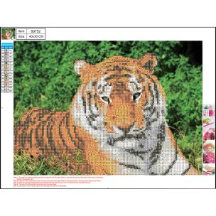 Mozaika diamentowa 5D kit 30x40 cm TIGER 89752 CENTRUM. Wydawca: Panta Plast. Multiszop.pl Opakowanie Mozaika diamentowa 5D kit 30x40 cm TIGER 89752 CENTRUM