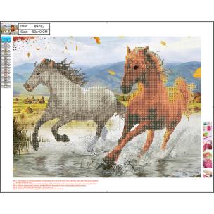 Mozaika diamentowa 5D kit 40x50 cm HORSES 89762 CENTRUM. Wydawca: Panta Plast. Multiszop.pl Opakowanie Mozaika diamentowa 5D kit 40x50 cm HORSES 89762 CENTRUM