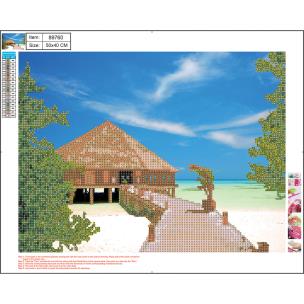 Mozaika diamentowa 5D kit 40x50 cm MALDIVES 89760 CENTRUM. Wydawca: Panta Plast. Multiszop.pl Opakowanie Mozaika diamentowa 5D kit 40x50 cm MALDIVES 89760 CENTRUM
