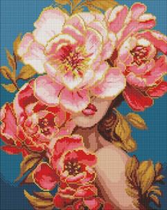 Opakowanie Mozaika diamentowa - Kwitnąca gracja 40x50cm