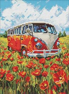 Opakowanie Mozaika diamentowa - Podróż w czerwień 30x40cm