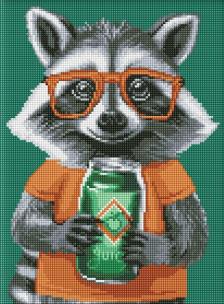 Opakowanie Mozaika diamentowa - Uroczy szop pracz... 30x40cm