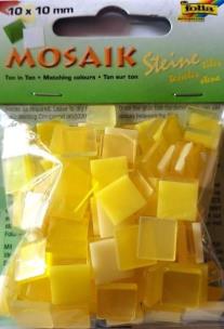Opakowanie Mozaika kamyczki 10x10mm żółta