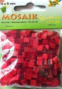Opakowanie Mozaika kamyczki 5x5mm czerwona