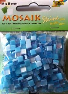 Opakowanie Mozaika kamyczki 5x5mm niebieska