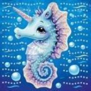 Opakowanie Mozaika piankowa morski jednorożec 25x25cm