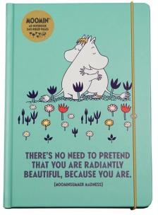 Muminki Notatnik A5 linia twardy z gumką Miłość. Wydawca: Half Moon Bay. Multiszop.pl Opakowanie Muminki Notatnik A5 linia twardy z gumką Miłość