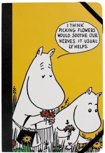 Muminki Notatnik A5 linia z gumką Mama i Tata. Wydawca: Half Moon Bay. Multiszop.pl Opakowanie Muminki Notatnik A5 linia z gumką Mama i Tata