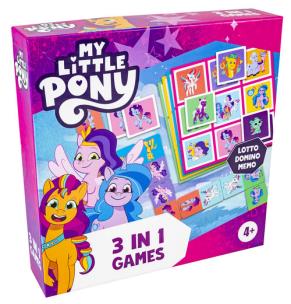 Opakowanie My Little Pony gra 3w1 (Lotto,Domino,Memo) MLP