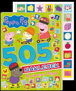 Na dworze z Peppą. Świnka Peppa. 505 naklejek. Autor: Opracowanie zbiorowe. Multiszop.pl Okładka książki Na dworze z Peppą. Świnka Peppa. 505 naklejek