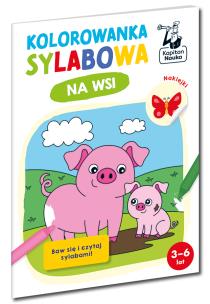 Okładka książki Na wsi. Kolorowanka sylabowa. Kapitan Nauka