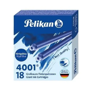 Naboje atramentowe długie 18szt niebieski. Wydawca: Pelikan. Multiszop.pl Opakowanie Naboje atramentowe długie 18szt niebieski